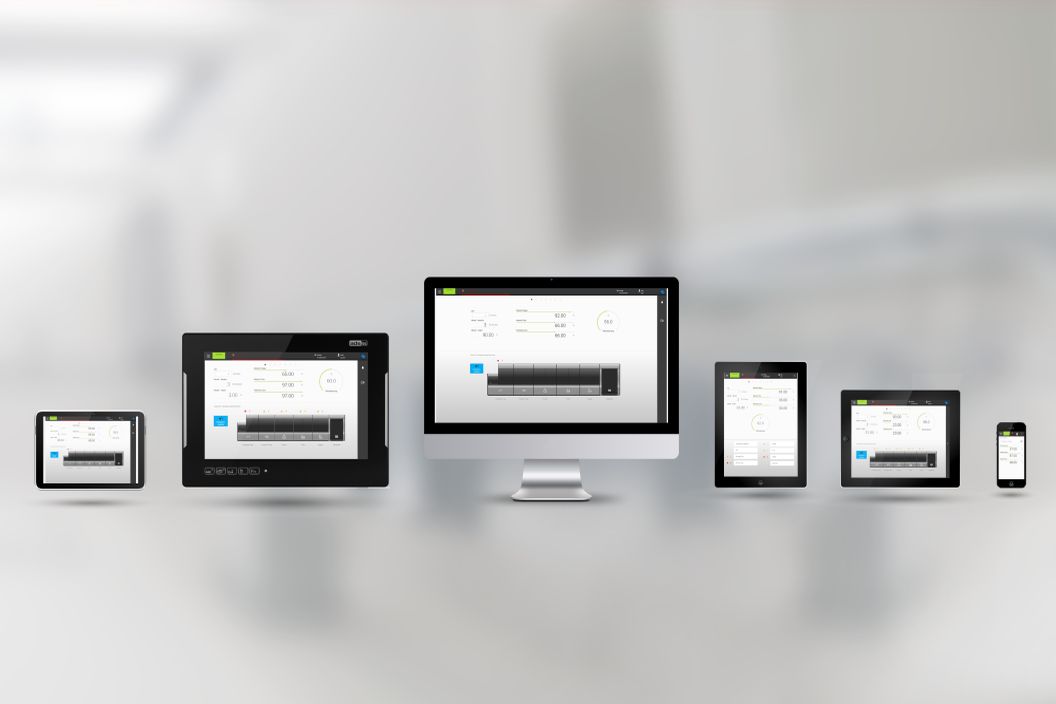 Responsive Design: HMI adapts automatically to different display size